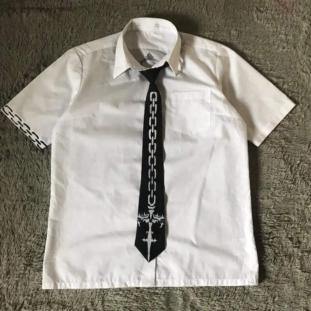 Black & White Y2K Print Themed Tee's