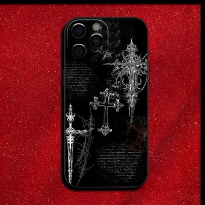 Gothic Cybersigilism Phone Case Art
