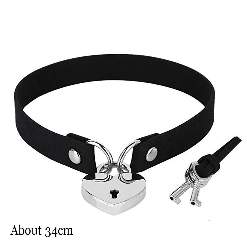 Women's Black Punk Choker Collar's