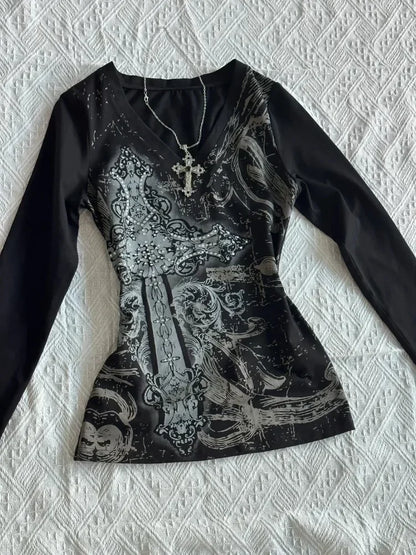 Women's Vintage Grunge Harajuku Top