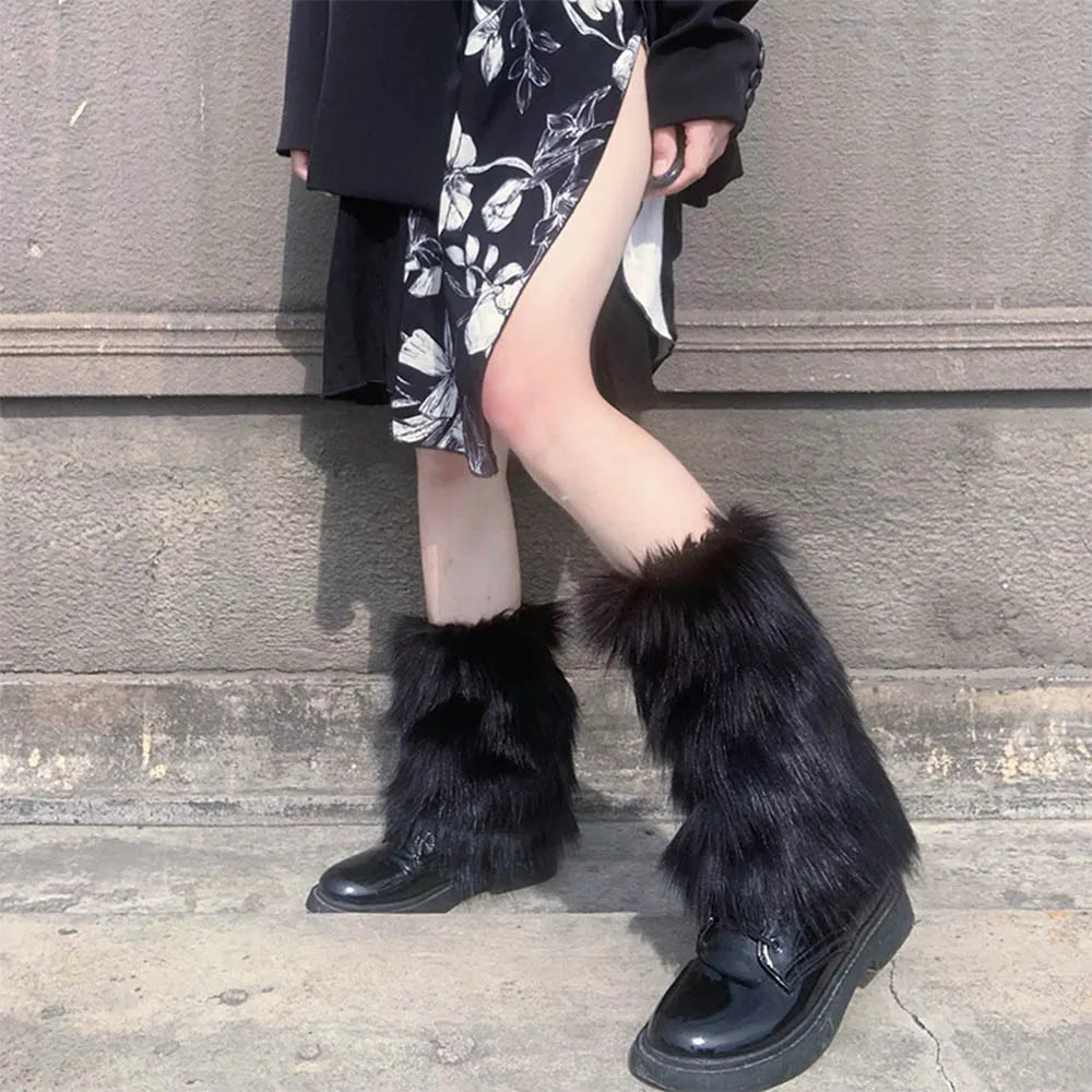 Women Faux Fur Leg Warmer