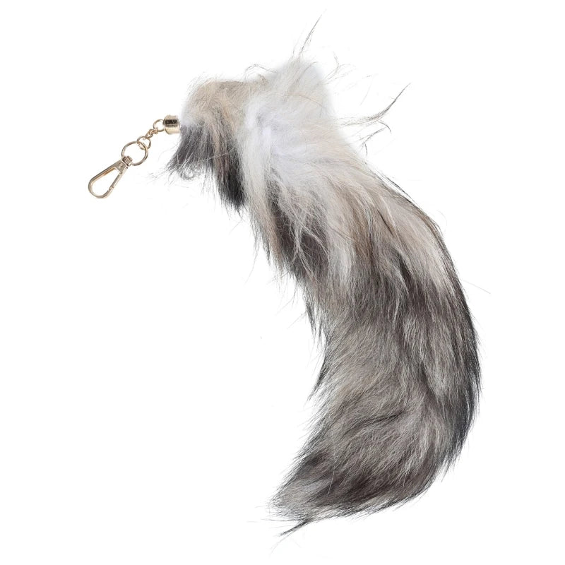 28cm Plush-Fox Tail Keychain