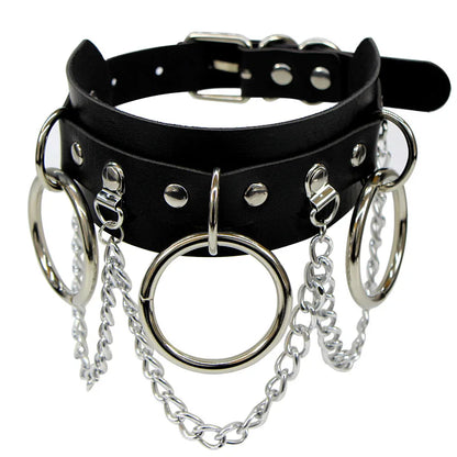 Women's Black Punk Choker Collar's