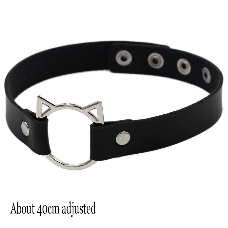 Women's Black Punk Choker Collar's