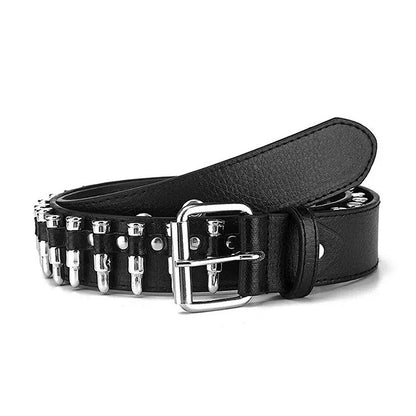 Silver Death Studded Belts