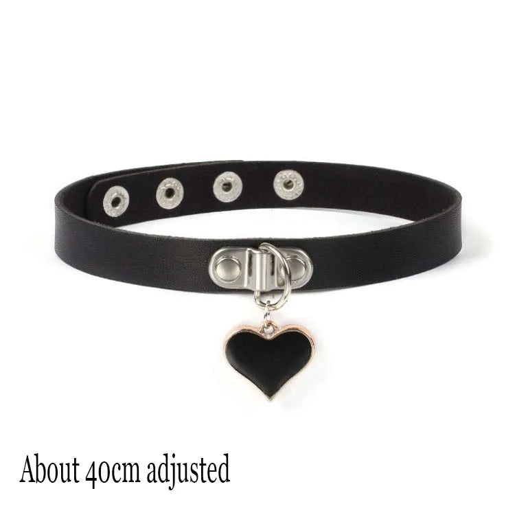 Women's Black Punk Choker Collar's