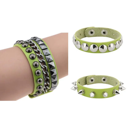 Unisex Punk Gothic Spike & Studded Bracelets