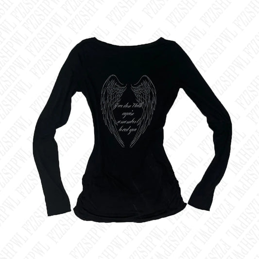 Women's Gothic Slim Long Sleeve Tee