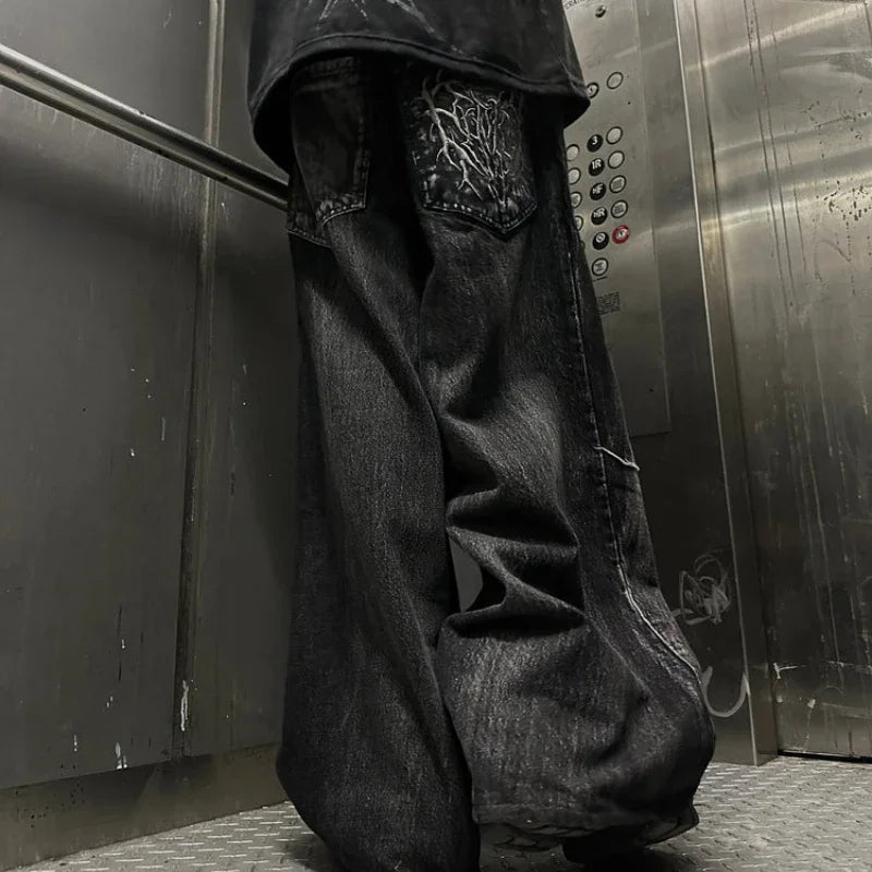 Unisex Oversized Gothic Streetwear Pants