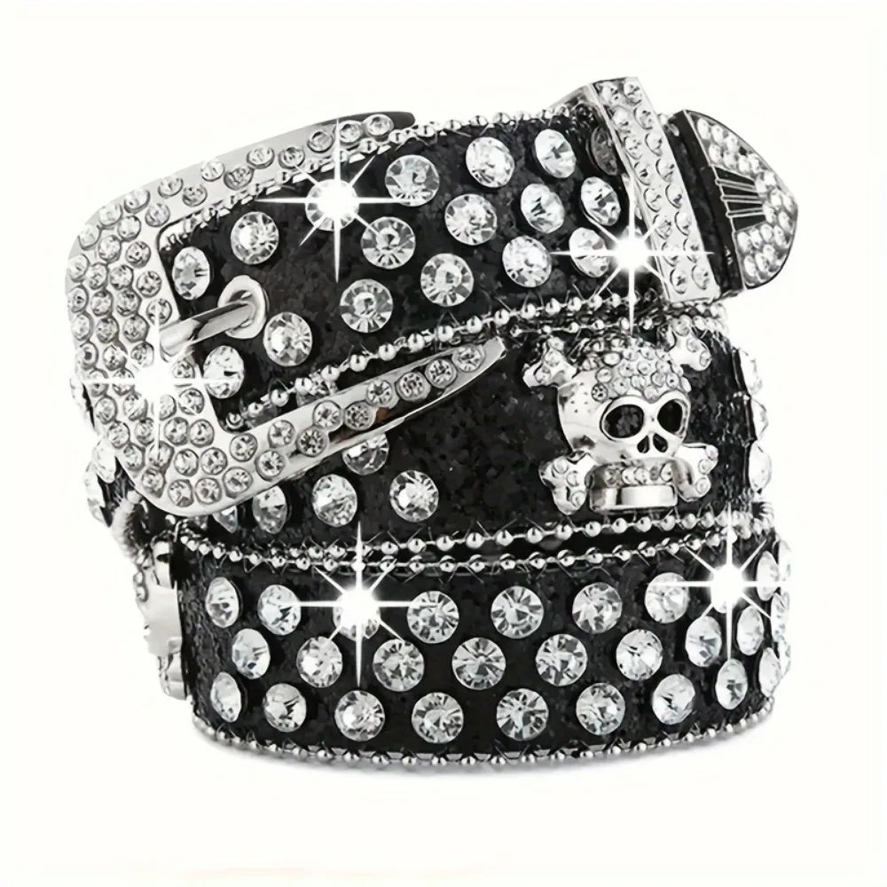 Stylish Rhinestone Y2K Woman's BB Belts