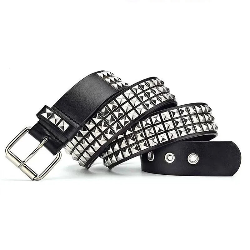 Silver Death Studded Belts