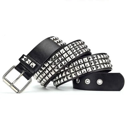 Silver Death Studded Belts