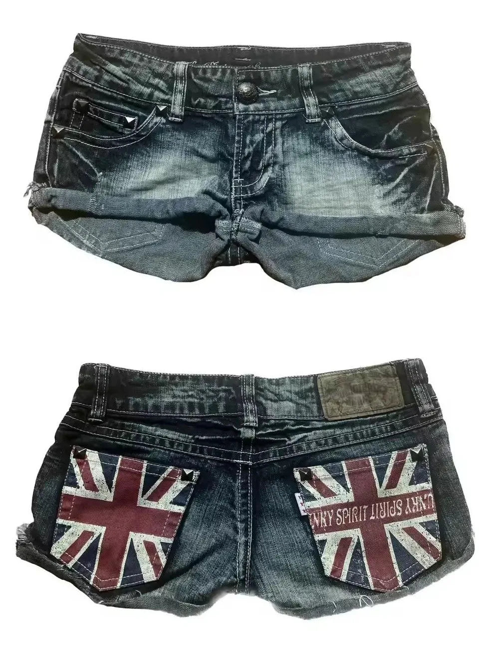 Y2K Harajuku Pocket Denim Shorts