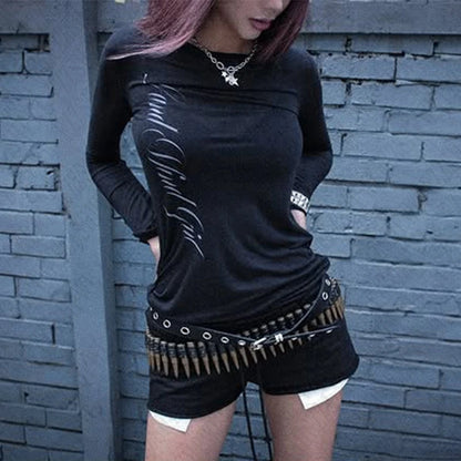 Women's Gothic Slim Long Sleeve Tee
