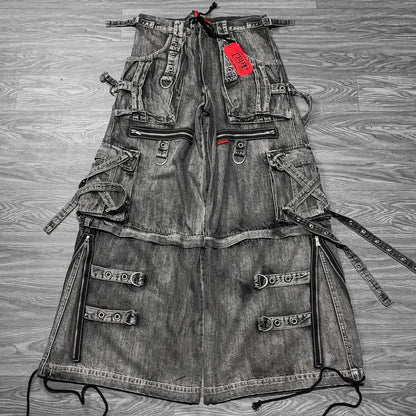 Heavy Vintage Baggy Raver Cargo Jeans