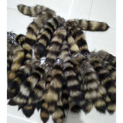 28cm Plush-Fox Tail Keychain