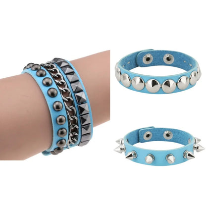 Unisex Punk Gothic Spike & Studded Bracelets