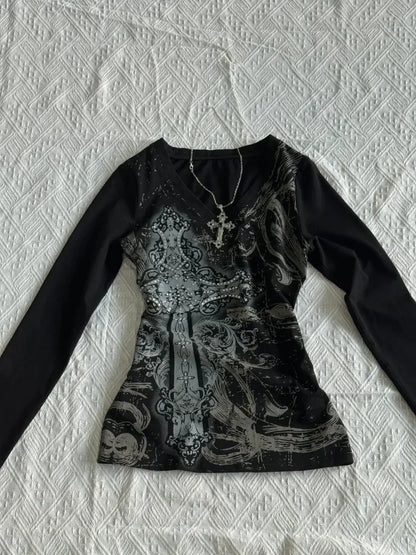 Women's Vintage Grunge Harajuku Top