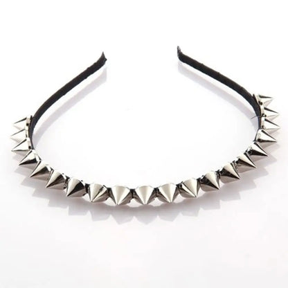 Silver & Gold Spike Metal Headband