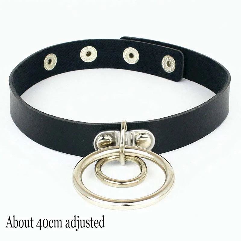 Women's Black Punk Choker Collar's
