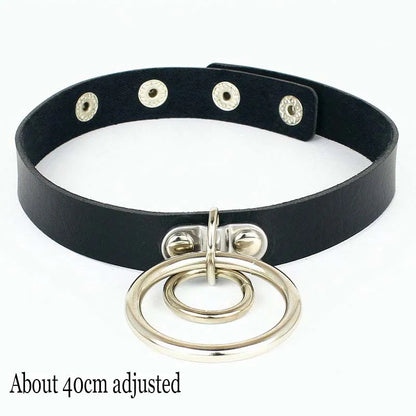 Women's Black Punk Choker Collar's