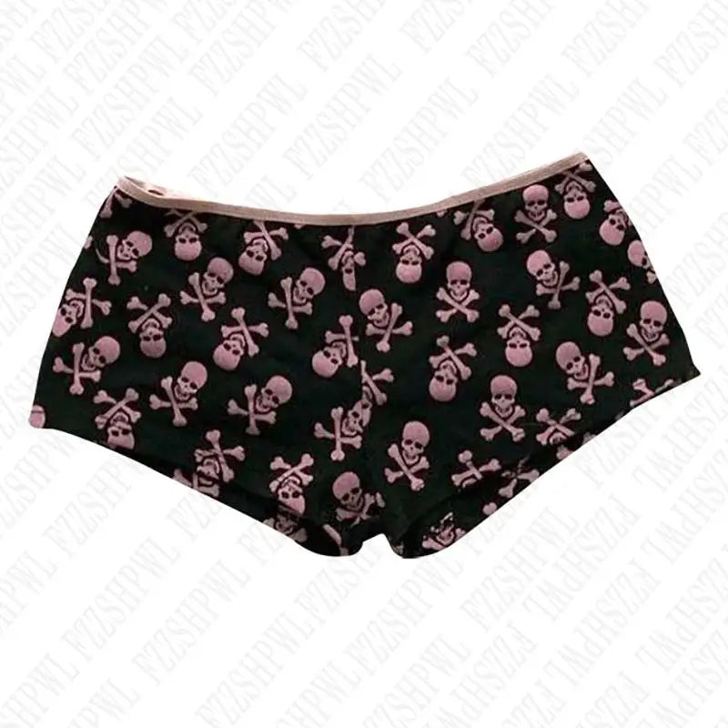 Y2K Skull Shorts