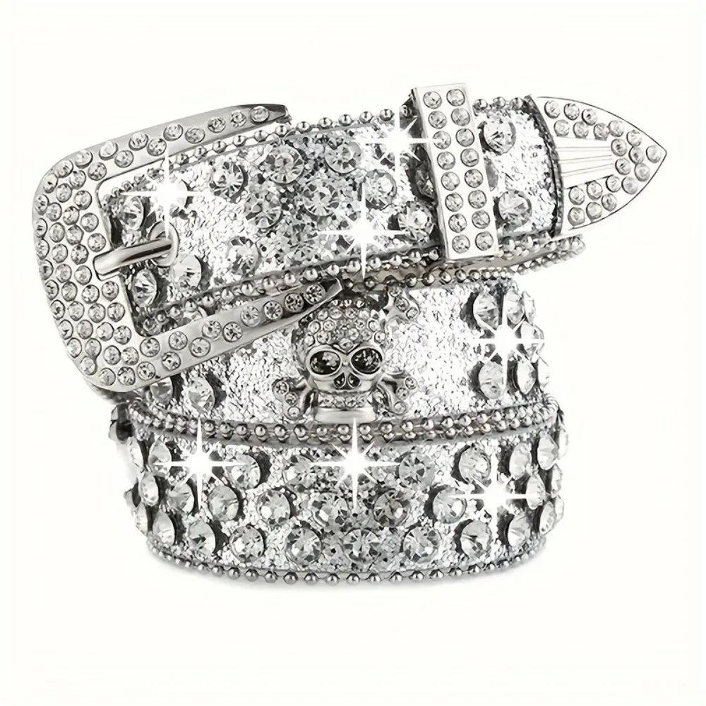 Stylish Rhinestone Y2K Woman's BB Belts