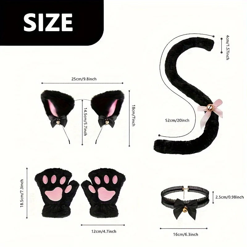 Kawaii 5pc Cat Paw Cosplay Set