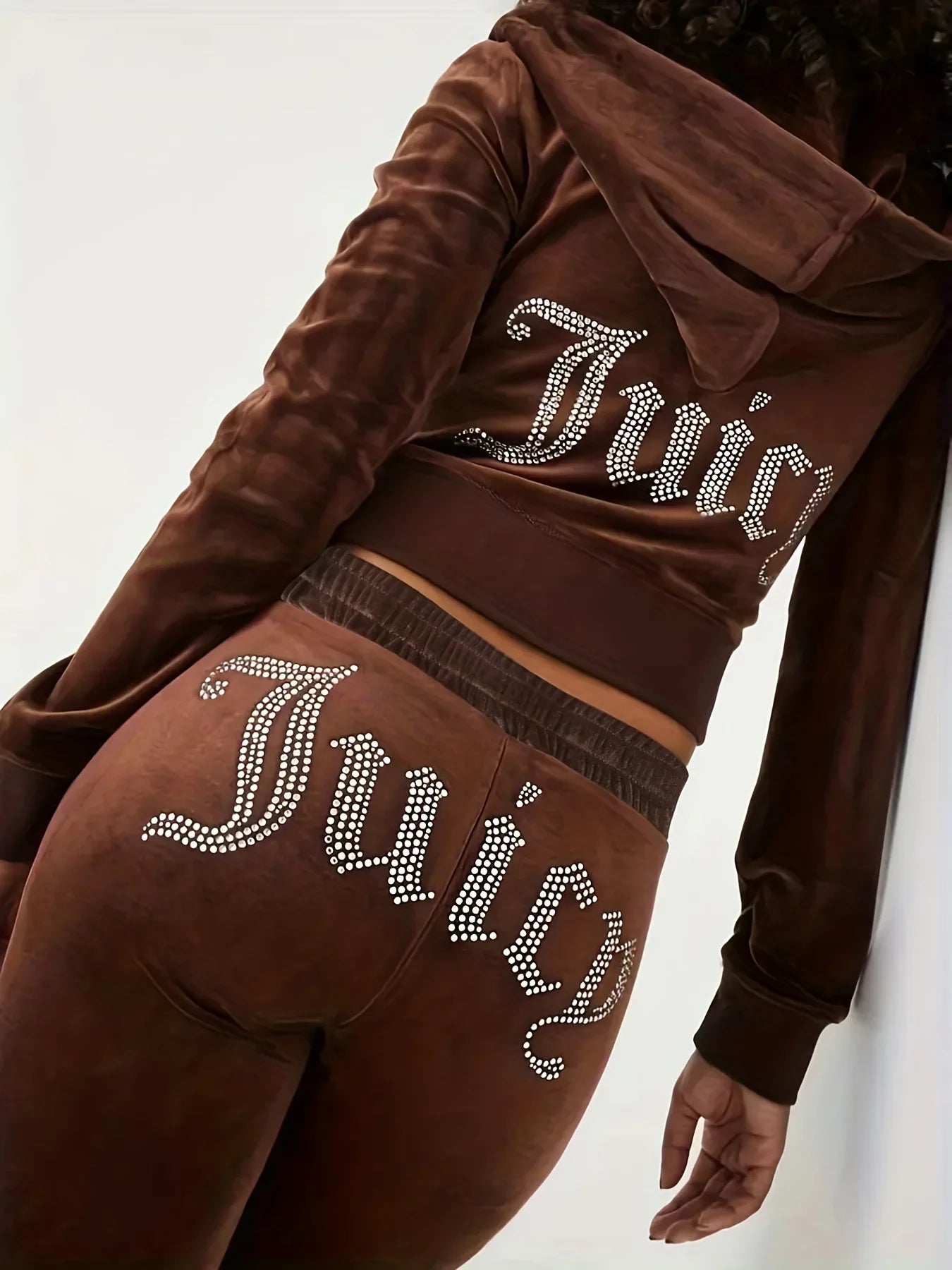 Juicy Couture Two-Piece Velvet Longsleeve Set