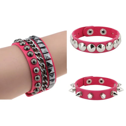Unisex Punk Gothic Spike & Studded Bracelets