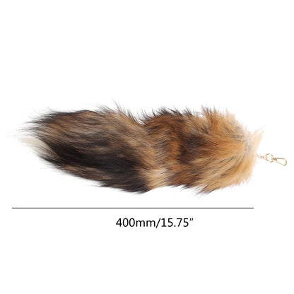 28cm Plush-Fox Tail Keychain