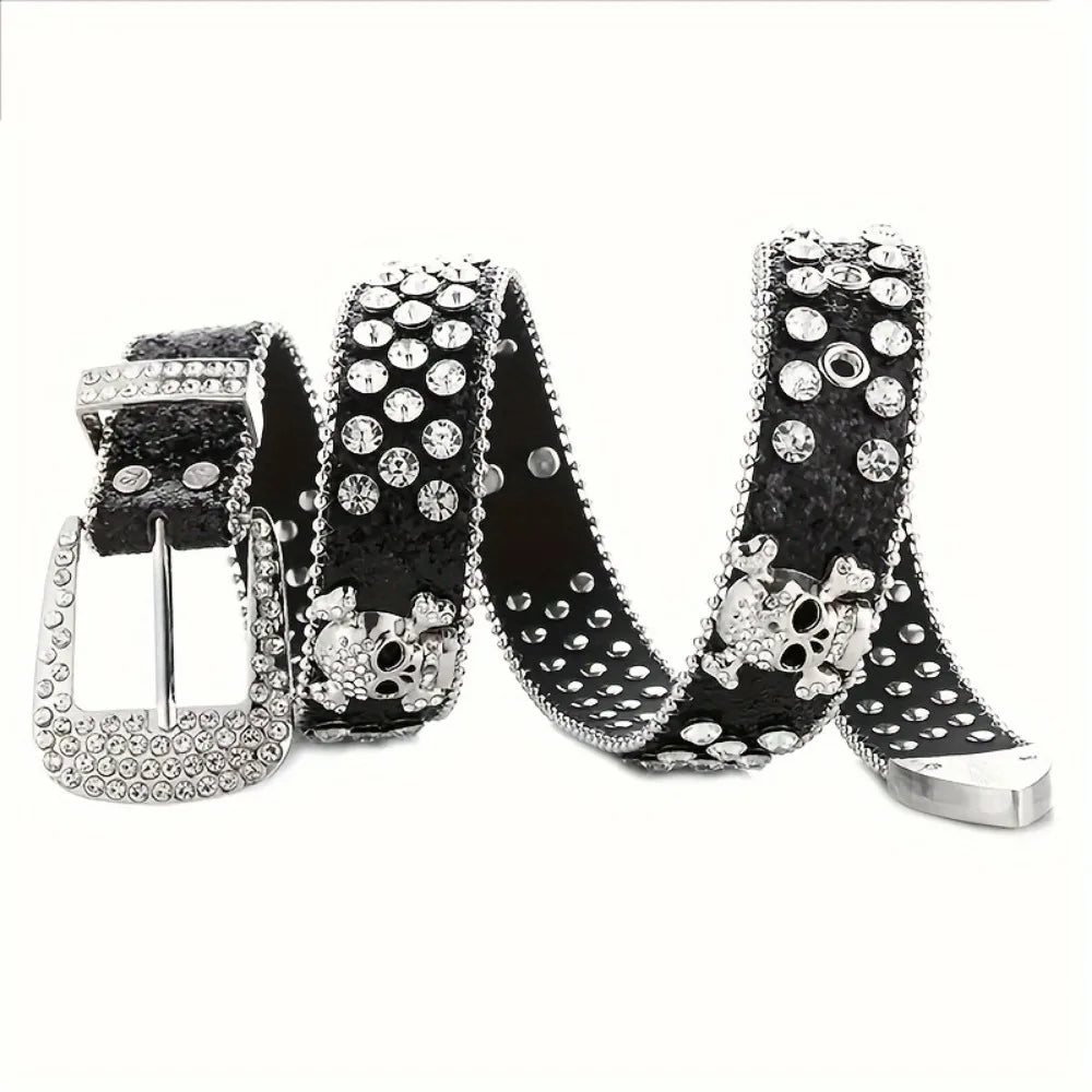 Stylish Rhinestone Y2K Woman's BB Belts