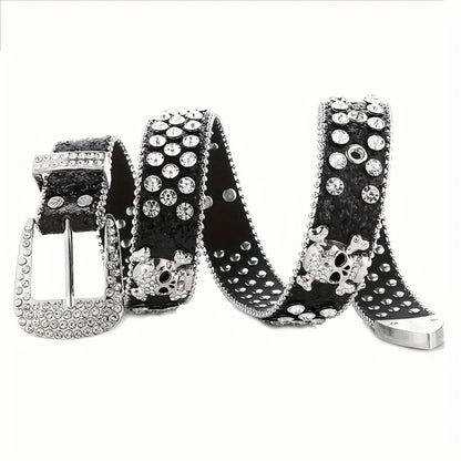 Stylish Rhinestone Y2K Woman's BB Belts