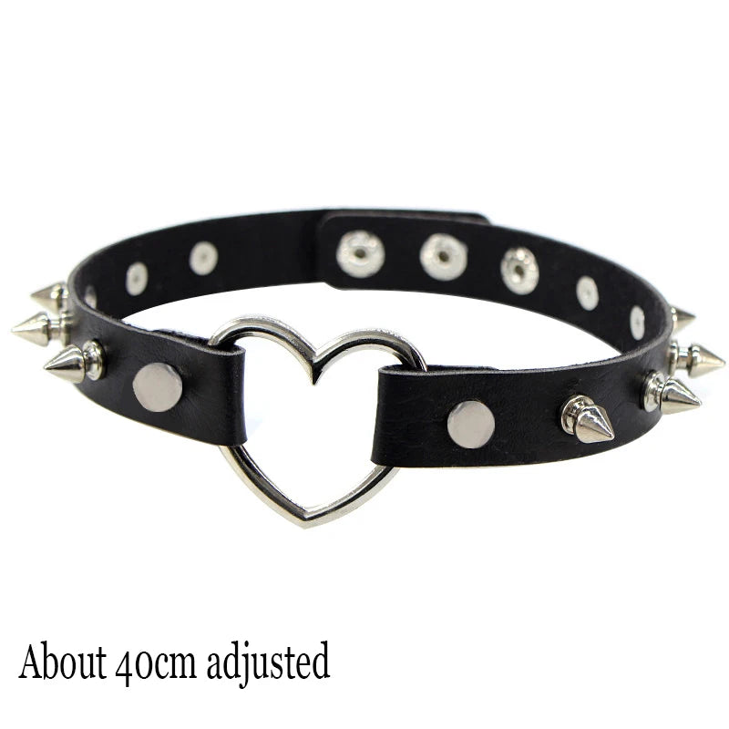 Women's Black Punk Choker Collar's