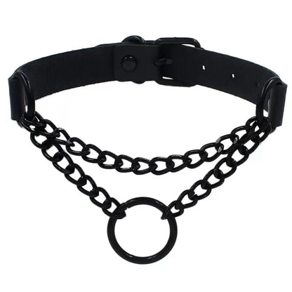 Women's Black Punk Choker Collar's