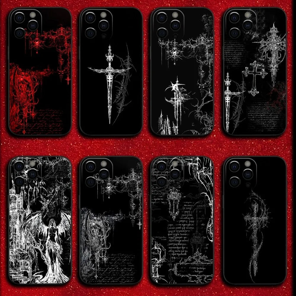 Gothic Cybersigilism Phone Case Art