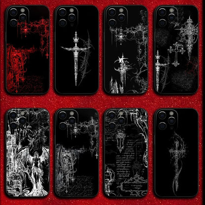 Gothic Cybersigilism Phone Case Art