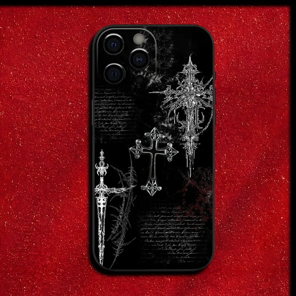 Gothic Cybersigilism Phone Case Art