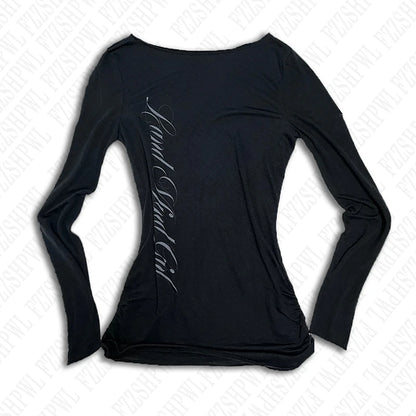 Women's Gothic Slim Long Sleeve Tee