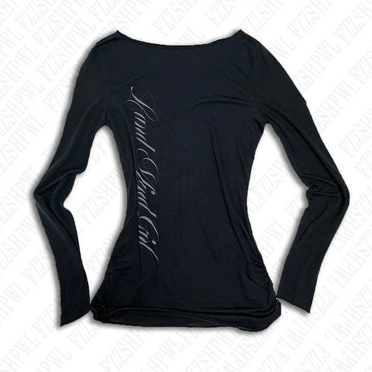 Women's Gothic Slim Long Sleeve Tee