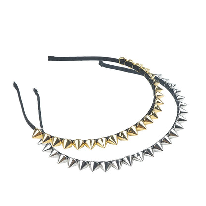 Silver & Gold Spike Metal Headband