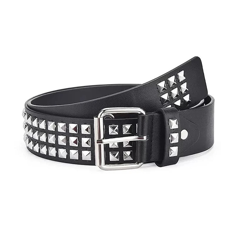 Silver Death Studded Belts