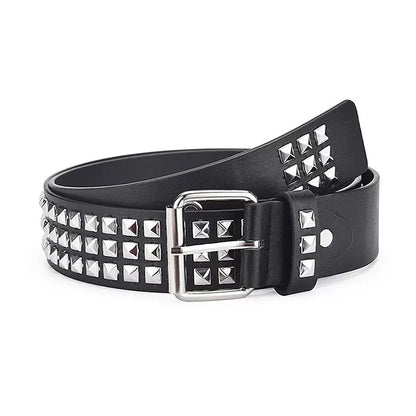 Silver Death Studded Belts