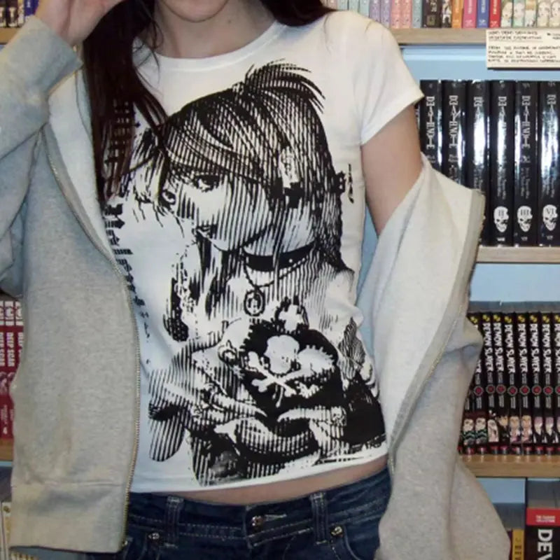 Y2K Women's Death Note Misa Amane Top