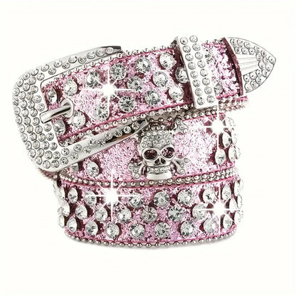 Stylish Rhinestone Y2K Woman's BB Belts