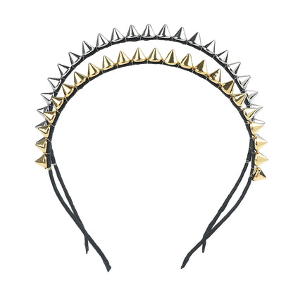 Silver & Gold Spike Metal Headband