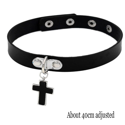 Women's Black Punk Choker Collar's