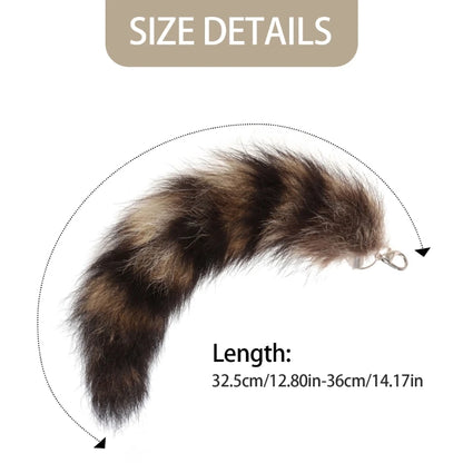28cm Plush-Fox Tail Keychain