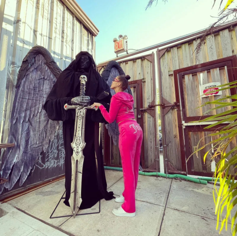 Juicy Couture Two-Piece Velvet Longsleeve Set