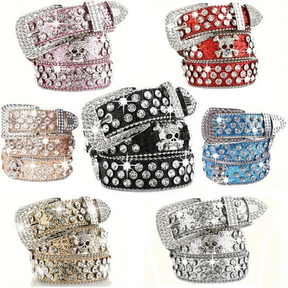 Stylish Rhinestone Y2K Woman's BB Belts